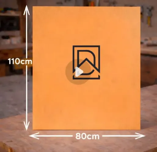 Kit com 12 placas de MDF cru na caixa - 110cm x 80 cm