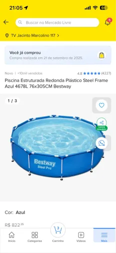 Piscina bestway 4.678 L
