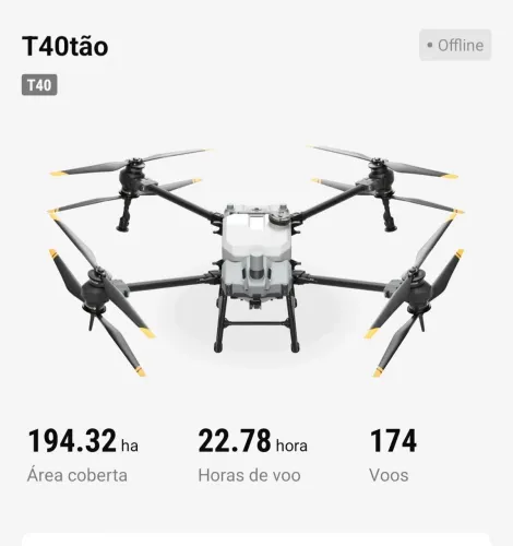 Estrutura de pulverização completa T40 Dji