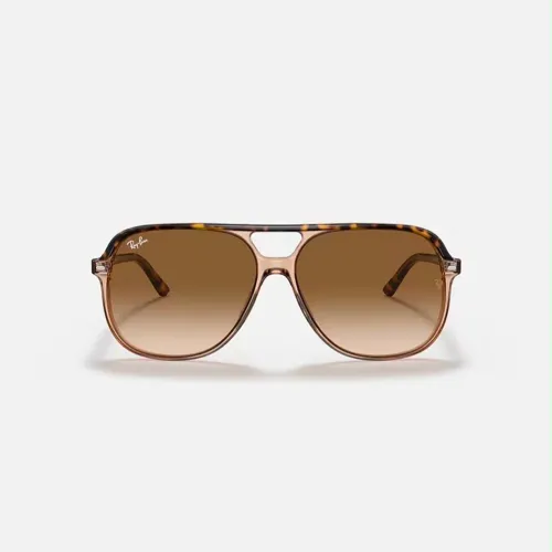 Ray Ban Bill Havana Sobre Marrom Transparente, Lente Marrom-Claro Degradê.