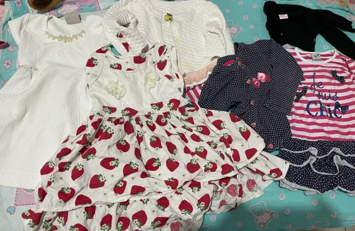 Lote de roupas menina bebê