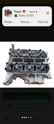 Cabeçote do Ford Ka 2015 3 cilindros 