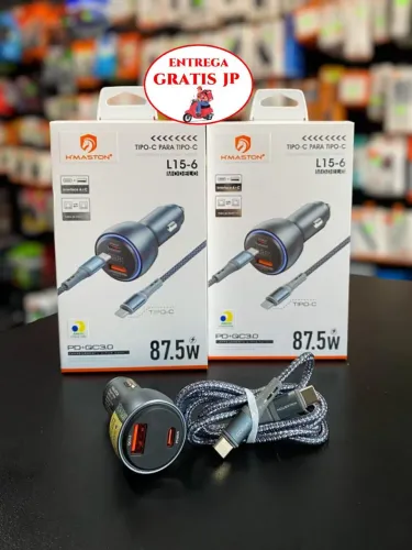 CARREGADOR VEICULAR TURBO 87.5W TPC-TPC HMASTON