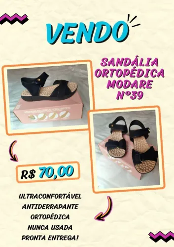 Vendo Sandália Nova Confortável