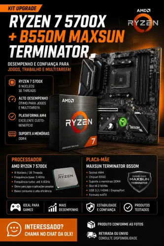 Ryzen 7 5700X + B550M Maxsun Terminator ? Kit AM4