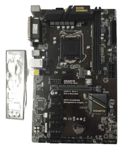 Placa mãe h110 sétima geração usada funcionando perfeitamente 