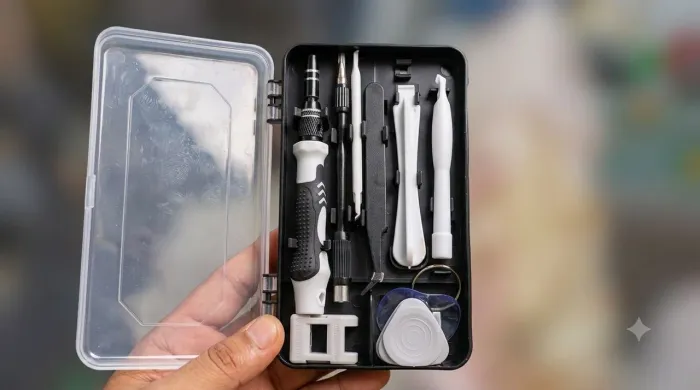 Kit chaves multiuso 125 peças para manutenção de celular 