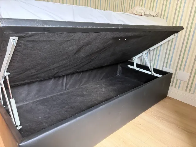 Cama BOX BAÚ ORTOBOM com colchão