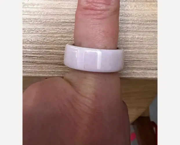 Oura ring 4 cerâmica rosa size 7