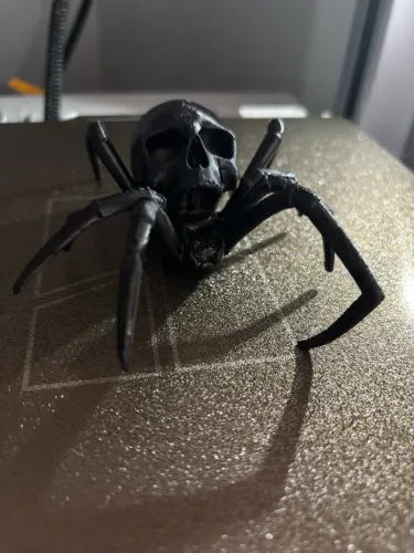 Aranha Caveira 3D Halloween Decoração