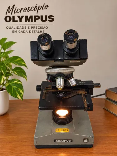 MICROSCÓPIO OLYMPUS CH ? PEÇA VINTAGE