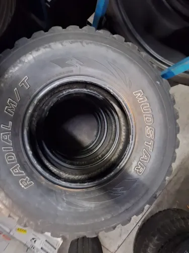 4 pneus 285/75R16 Mud letra branca 60% vida 