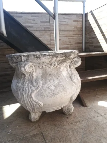 Vasos de plantas de luxo de cimento 