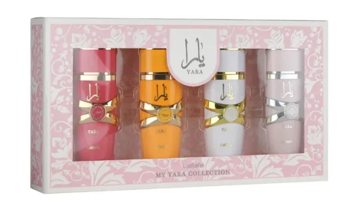 Kit miniaturas Perfume Yara Collection feminino - Original a pronta entrega