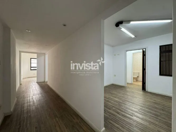Sala Comercial para Alugar com 85m² na Encruzilhada em Santos
