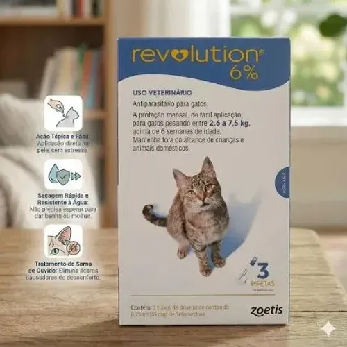 Antiparasitário Gatos!  Pulgas elimina tudo