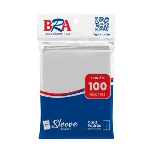 Sleeve Básico TCG 63x88mm com 100 unidades