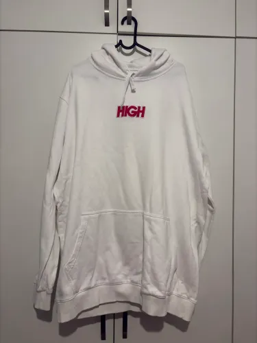 Moletom High Company Logo - Branco/Rosa