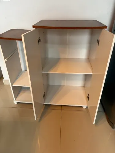 Balcão Cozinha Prático Com 2 Portas 1 Cesto Fruteira Zanzini