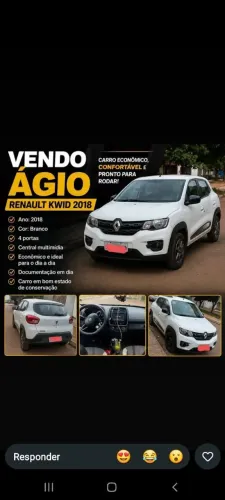 Renault Kwid Intense 1.0 Flex 12V 5P Mec. 2018