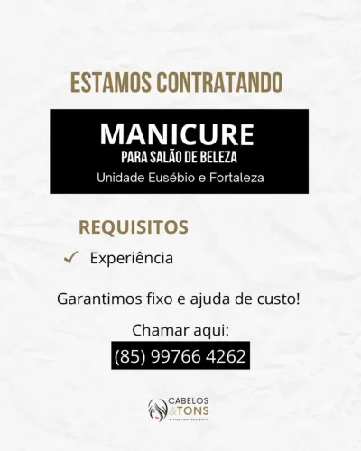 Vaga para Manicure