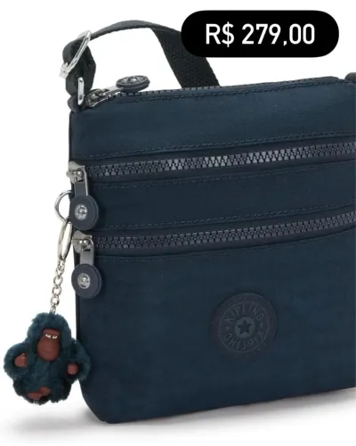 Bolsa Kipling ORIGINAL azul marinho