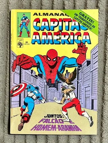 Gibi Revista Almanaque do Capitão América 1986