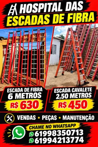 Escada 6m pronta entrega