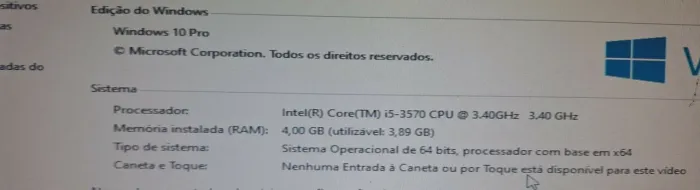 Kit core i5 3570 3.4GHz placa mãe DX B75ZG M2 4GB RAM ddr3