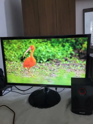 Monitor Samsung, 5 S22F350fhl + CAIXA DE SOM<br>Preto 