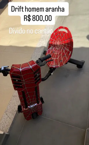CARRINHO DRFIT HOMEM ARANHA