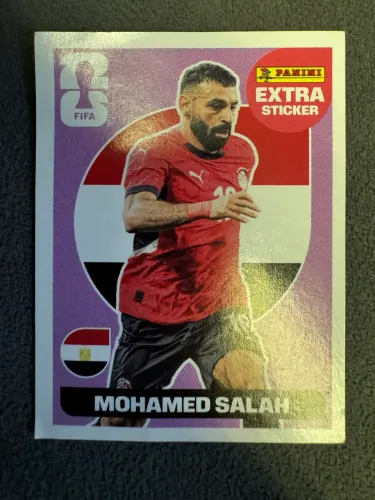 Figurinha Mohamed Salah Legend Roxa - Extra Sticker Copa 2026