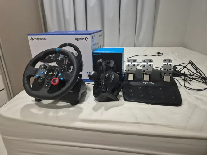 Volante g29 com caixa e cambio