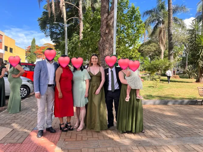 Vestido longo de festa Verde Oliva para madrinha, casamento, formatura, tamanho P