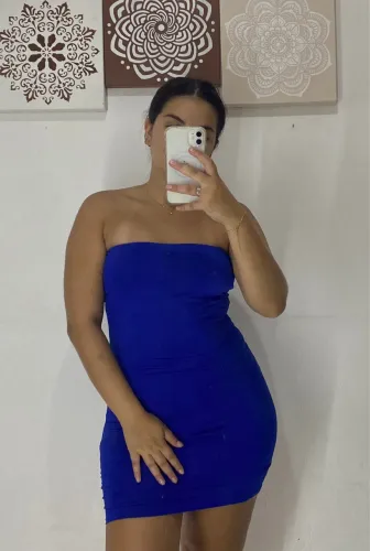 Vestido Tubinho Azul Royal