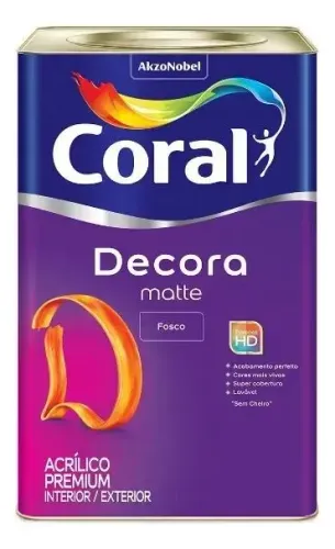Tinta Acrílica Coral Decora Matte Fosco (Lápis Preto)