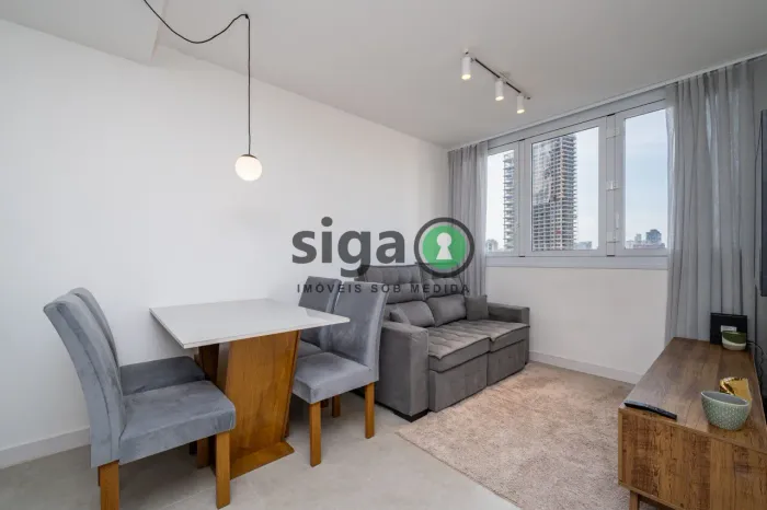 Apartamento 48m² mobiliado, 2 quartos á venda, localizado na Chácara Santo Antônio/SP