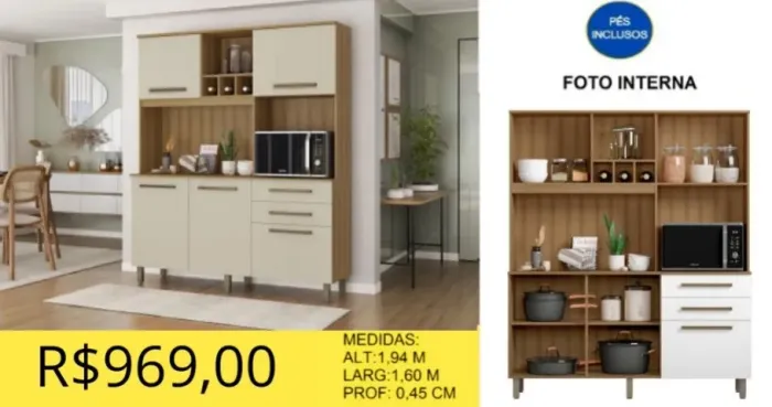 KIT DE COZINHA A PRONTA-ENTREGA