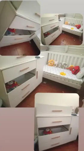 Berço e cômoda infantil