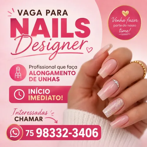 Vaga para nails designer 