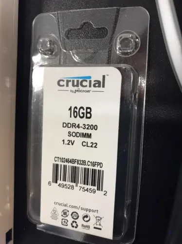 Memória Notebook 16GB DDR4 3200mhz Nova