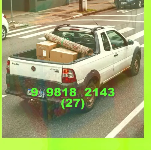 Frete disponível! Transporte de cargas e mudança com segurança e rapidez!