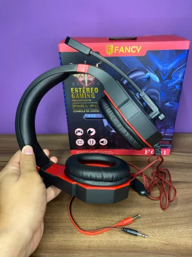 Fone de ouvido Headset Gamer Profissional para Ps4 FANCY FG01 an6