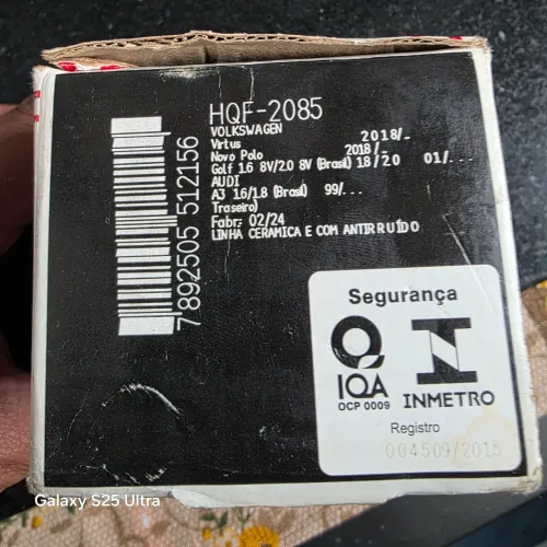 Vende-se jogo de pastilha automotivo