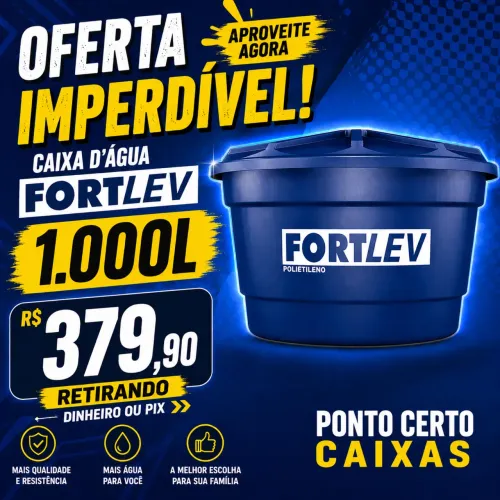 CAIXA D?ÁGUA 1.000L FORTLEV