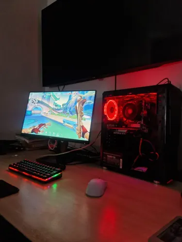 PC gamer completo ryzen 5 3600gt + gtx 1650 + monitor + perifericos