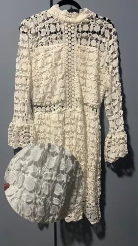 Vestido branco em Guippir
