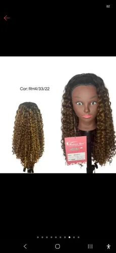 half wig, cabelo cacheado, aplique