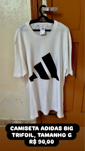 CAMISETA ADIDAS BIG TRIFOIL, TAMANHO G