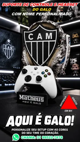 SUPORTE DE CONTROLE E HEADSET